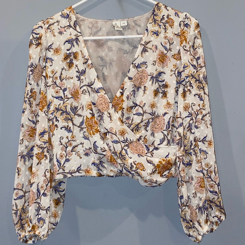 Joie wrap blouse